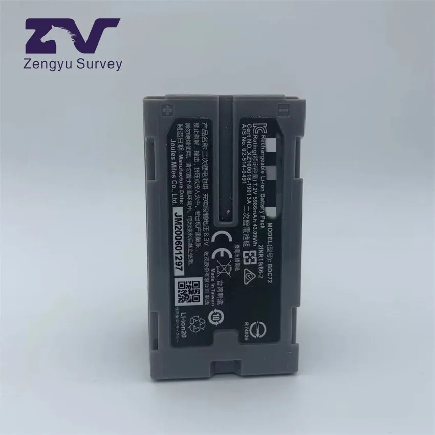 Zengyu BDC72 запасная батарея 5986 мАч 7 2 В для общей станции Top con