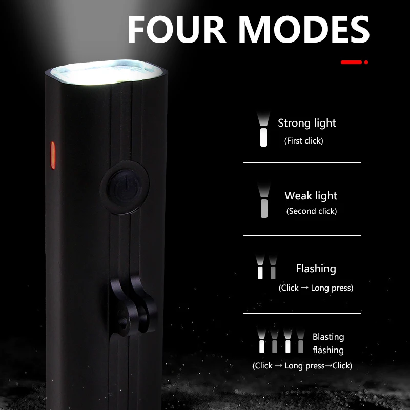 German standard aluminum alloy appearance cycling light 450 lumens  hanging under the night riding light