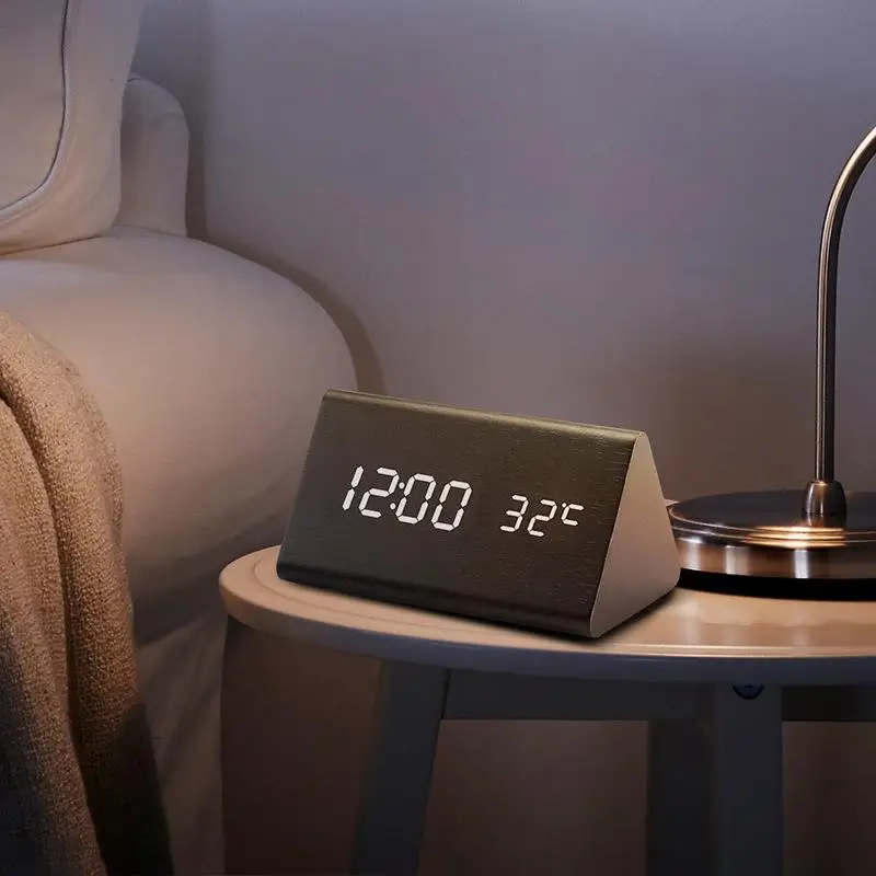 Large Display LED Electric Alarm Clock Mirror Surface for Makeup with 3 Levels Brightness, Dual USB Ports Digital Clock