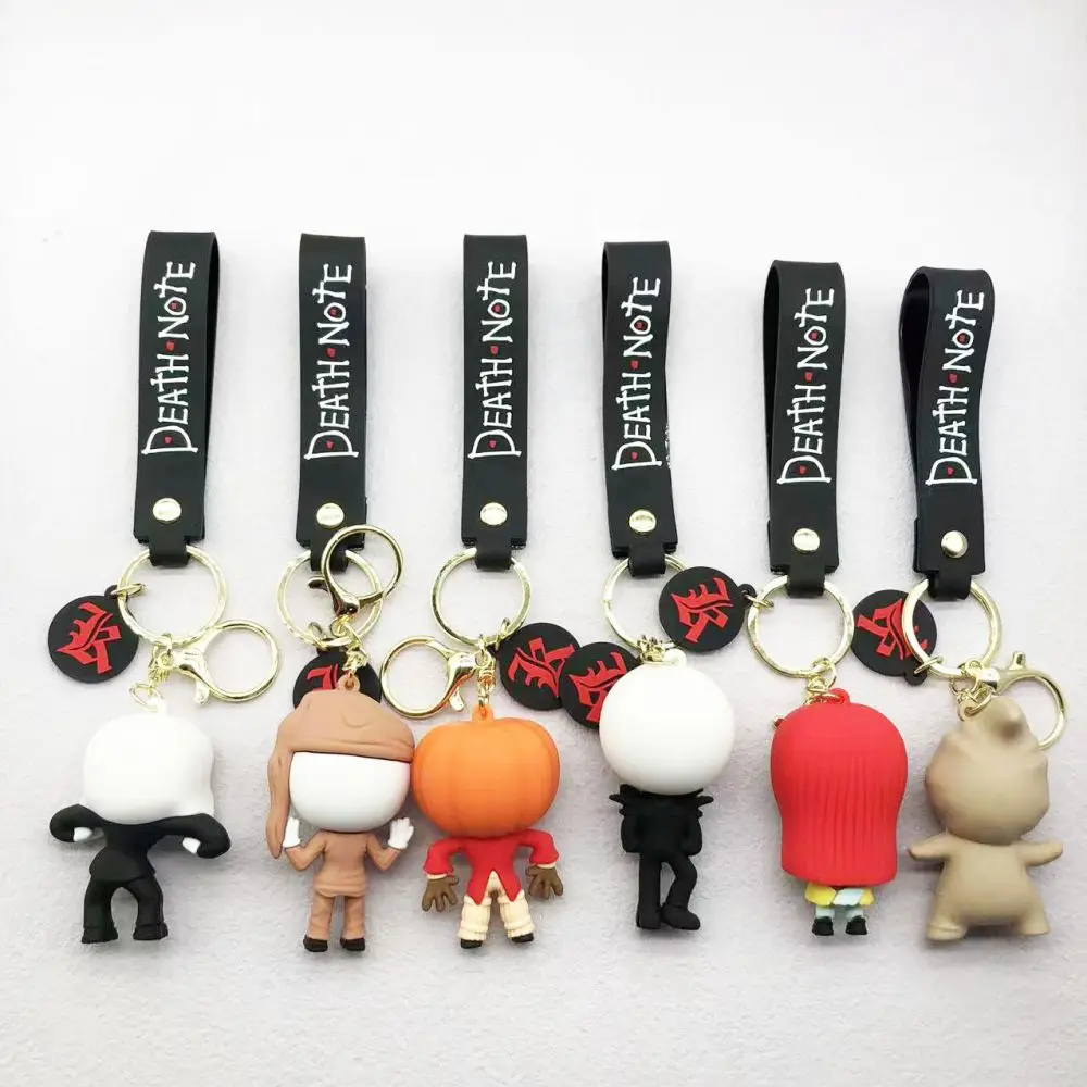 Wholesale creative PVC rubber keychain Soft pvc keyring custom funny 3D Halloween pumpkin shape keychains