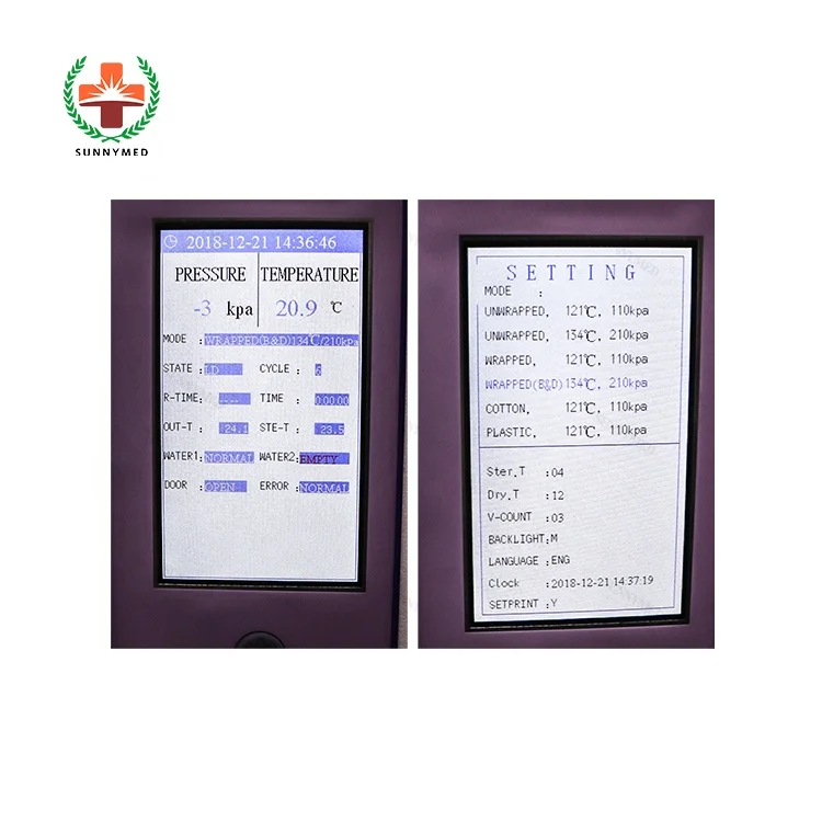 SY-M025 23L автоматический стоматологический стерилизатор, вакуумный стоматологический автоклав класса B, цена со встроенным принтером