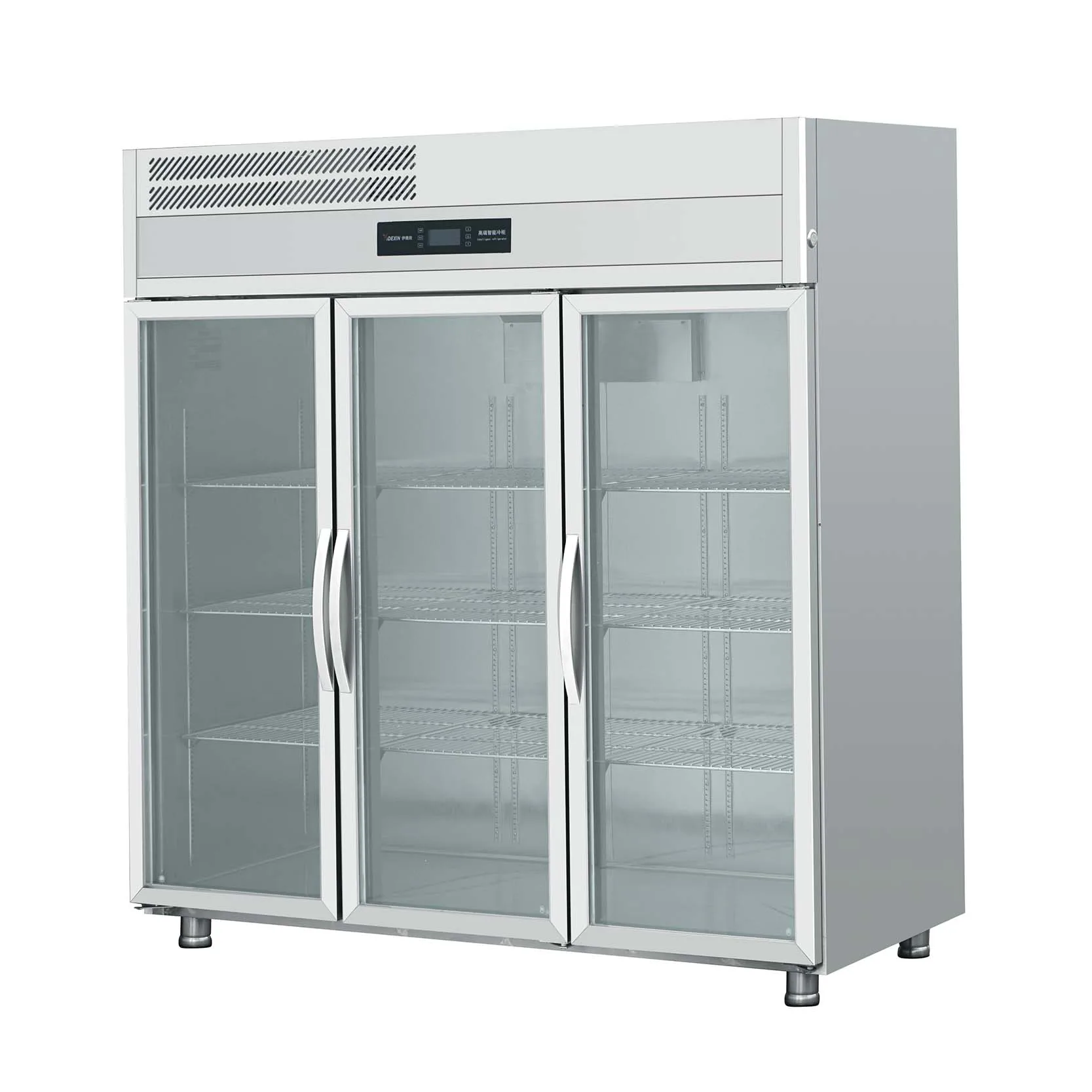 201 Stainless Steel Restaurant Kitchen Electric Commercial 6 Door Refrigerator Freezer Cooler Refrigeration Equipment