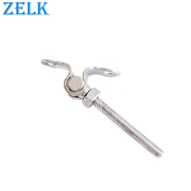 Rigging Hardware AISI304 316 High Polish Stainless Steel Wall Toggle Right/Left Thread Swage Terminal