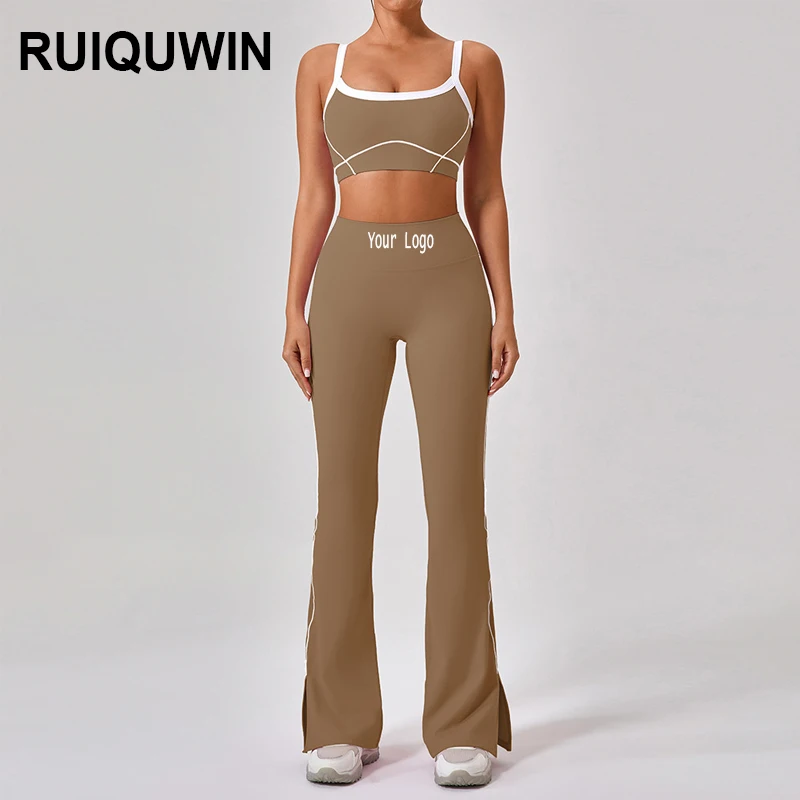 RUIQUWIN OEM Wholesale High Quality Sports Wear Comfort Gym Sport Wear Fitness Workout  Tight Outdoor Sports Set