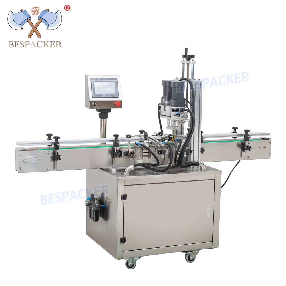 YL-F Automatic Dropper Glass Vial Bottle Screw Spray Pump Head Round Bottle Jar Capping Machines