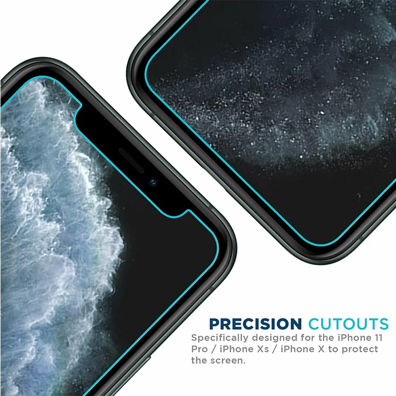 Заводская цена закаленное стекло для защиты экрана iPhone X XS 11 Pro Стекло 9H большое количество пользовательский защитный экран