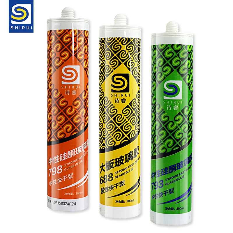 weather-resistant and aging-resistant neutral environmental protection glass glue adhesive