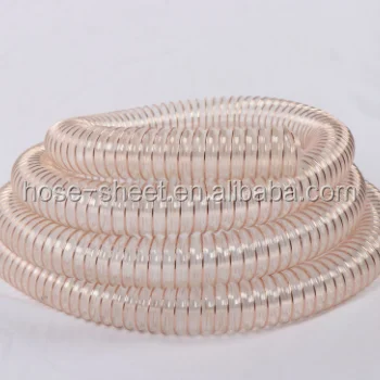 Anti static wear resistant PU polyurethane dust extraction hose sanding