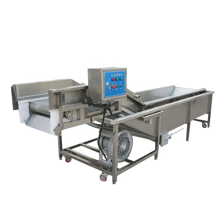 Промышленная автоматическая стиральная машина для фруктов и овощей с воздушными пузырями