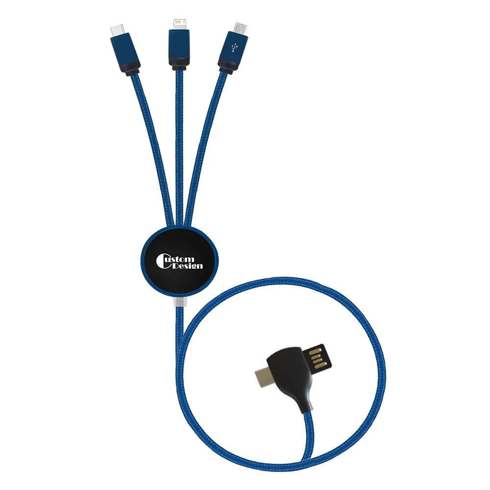 120 см Мульти Универсальный usb-кабель 6 в 1 со светодиодной подсветкой зарядное устройство нейлон подходит для смарт-телефонов с разъемом type C Micro USB интерфейсу