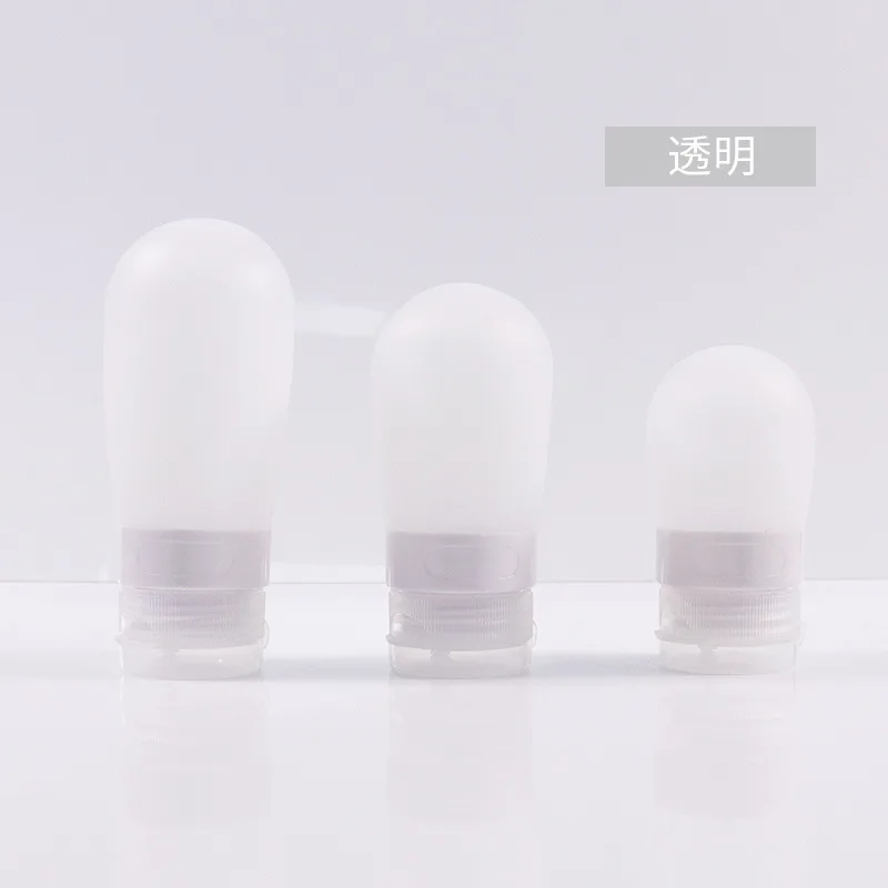 37ml 60ml 89ml bottle portable soft silicone travel bottle set squeeze tube container