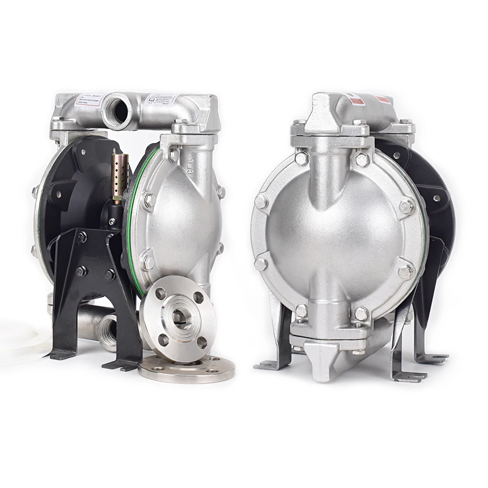 Stainless Steel High Performance 1-3 Inch Air Operated Diaphragm Pump for Chemical and Alcohol Liquids