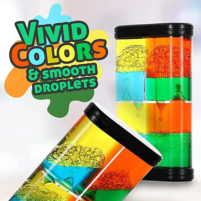 Liquid Motion Bubbler Toy Colorful Hourglass Timer with Droplet Movement