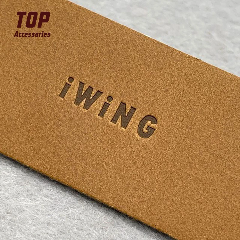 Нашивка из микрофибры искусственной кожи с тисненым логотипом вышитая техника для джинсов и