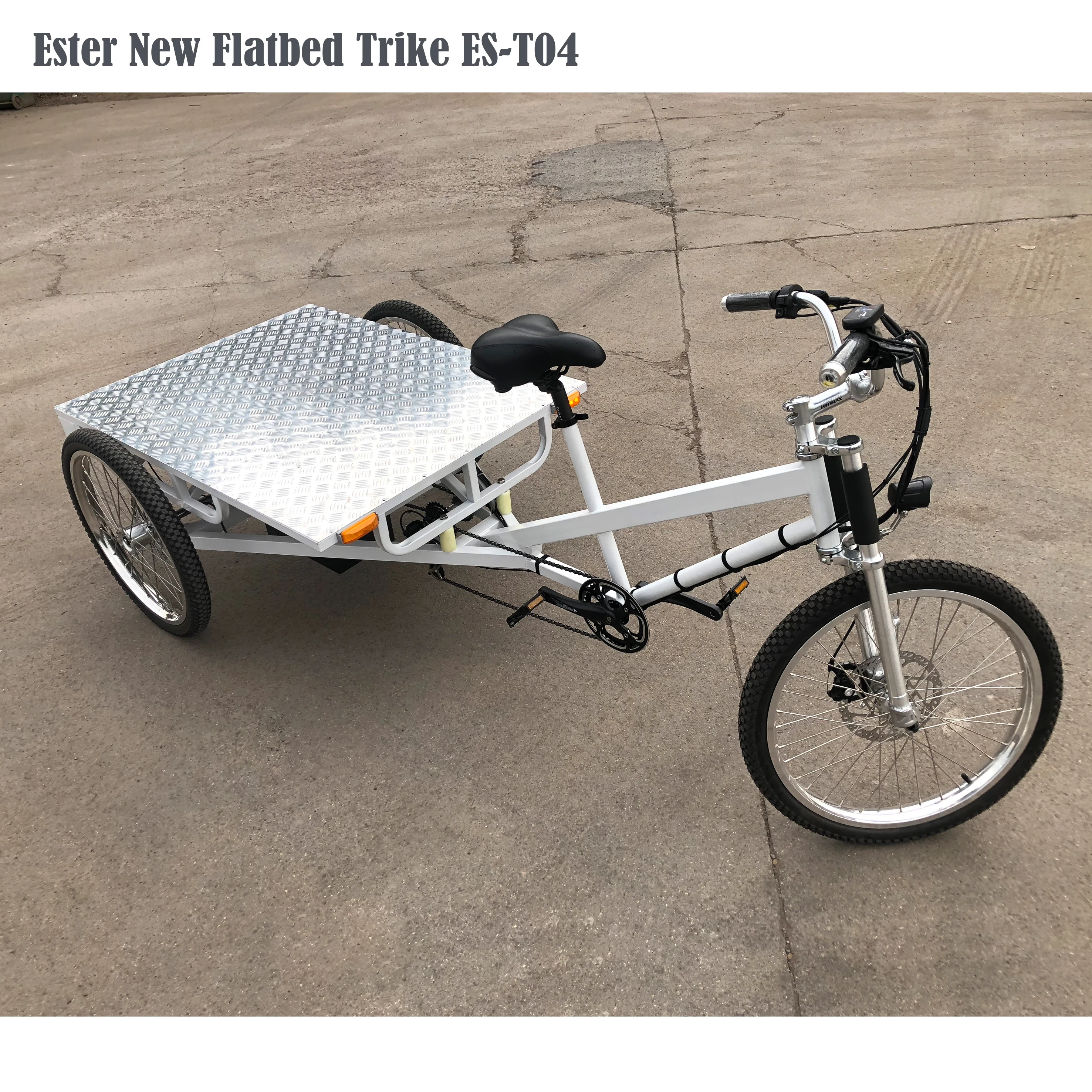 ESTER High Quality 3 Wheels Electric Cargo Flatbed Trike