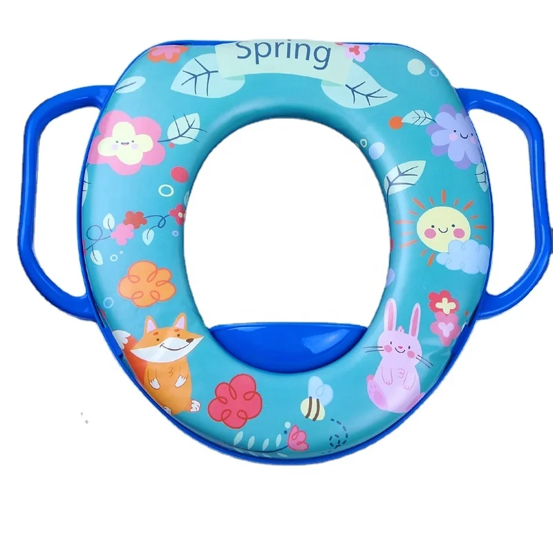 Baby Soft potty seat   pvc printing baby/kids toilet seat soft potty training environmentally friendly materials  potty seat