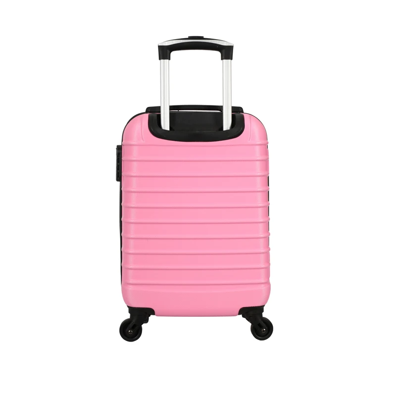 Hot Sale Lovely Pink ABS+PC Universal Spinner Wheels Travel Business Suitcase Protect Trolley Suitcase Luggage
