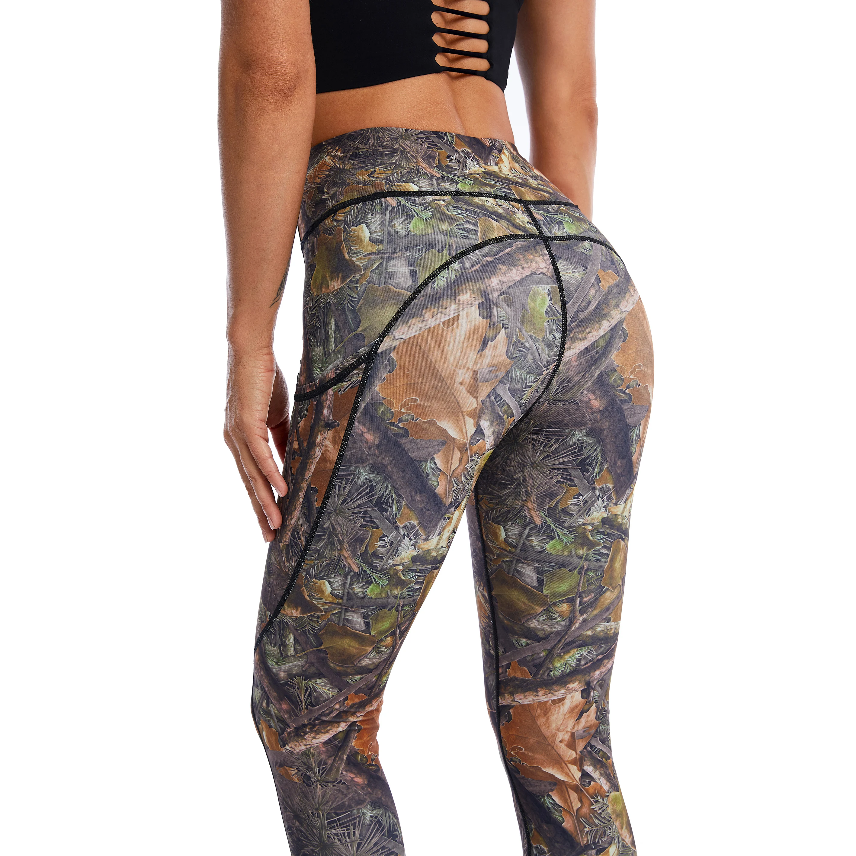 New Women Moisture Wicking Sport Tights Women Fashion Gym Apparel Plus Size Yoga Pants Manufacturer