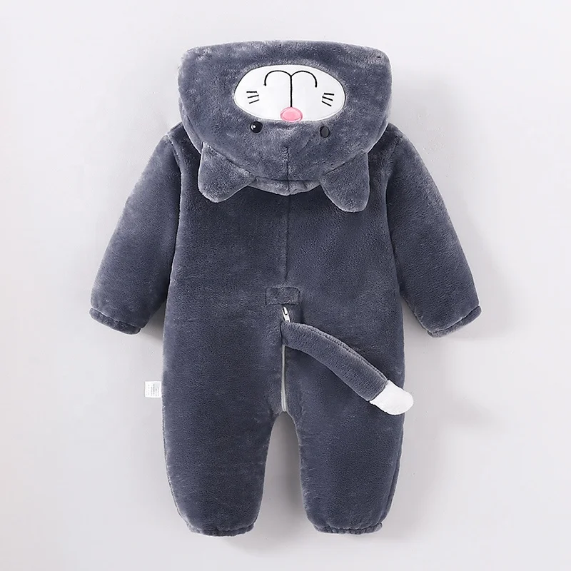 TONWHAR wholesale customized kids halloween costume children flannel jumpsuit baby overalls