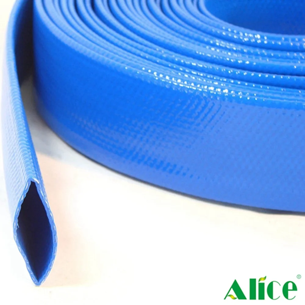 2 3 4 6 8 INCH FARM IRRIGATION WATER DISCHARGE PVC LAYFLAT HOSE PIPE PUMP POOL USED LAY FLAT HOSE