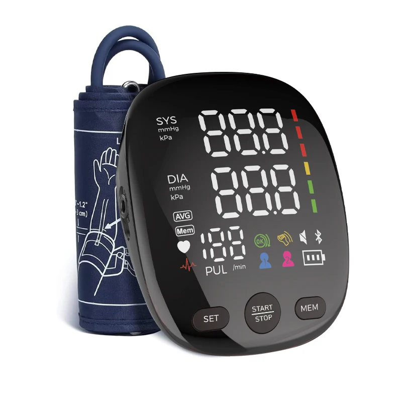50% Discount Automatic Blood Pressure Machine Large LED Display With Backlight/Arrhythmia/Adjustable Large Cuff 22-42cm