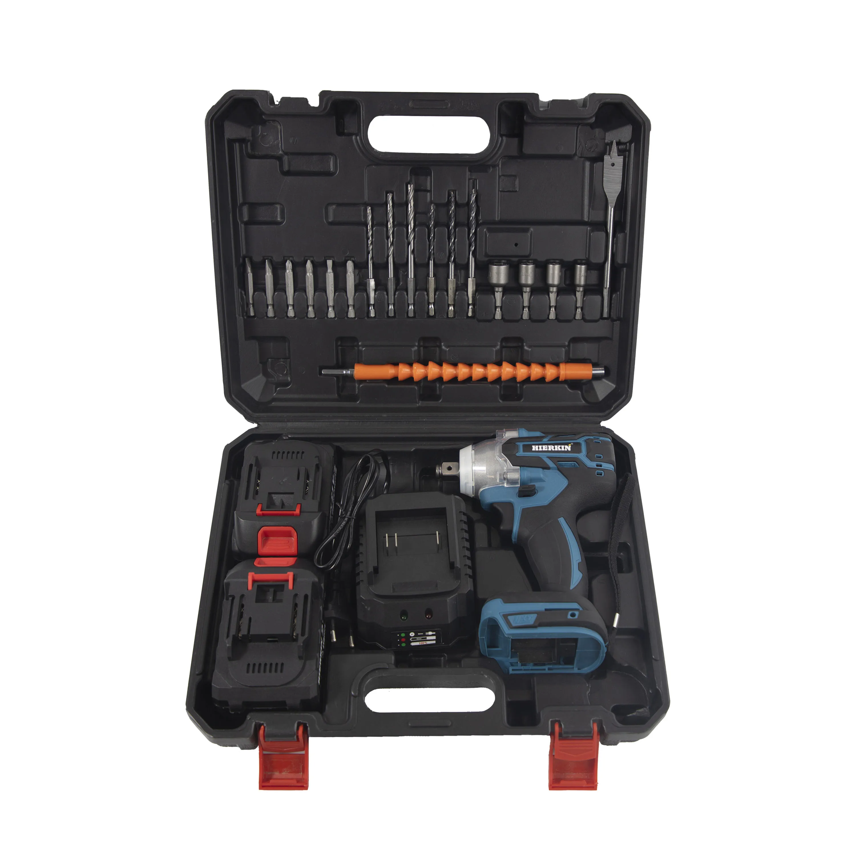 HIERKIN Factory supply 350N.m cordless wrench caja de herramientas impact wrench electric tool power wrenches
