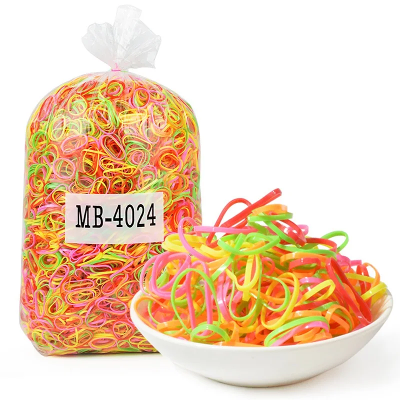 Loom Rubber Elastic Bands for DIY Bracelets or Girls Hair Ties