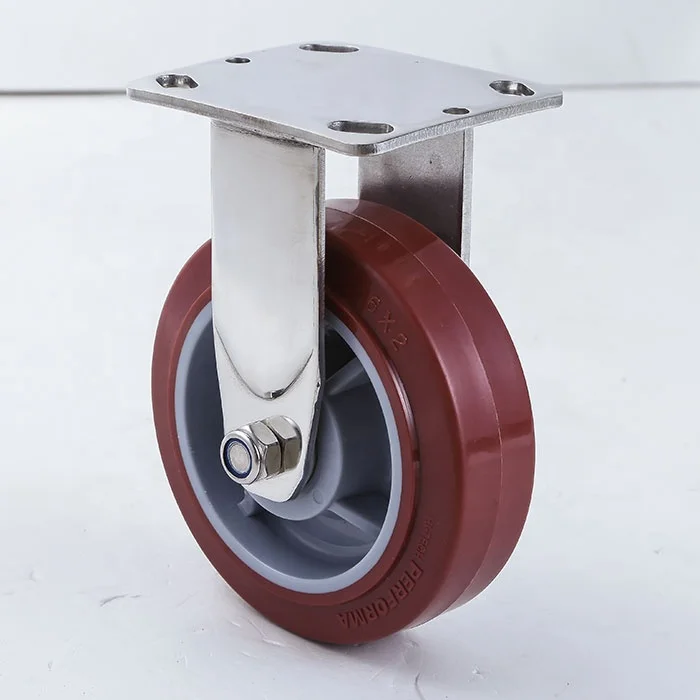 Economy Polyurethane Wheel Stainless Steel Casters Heavy duty