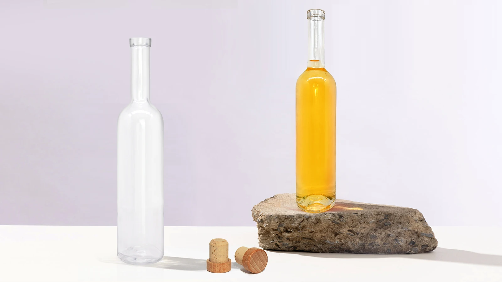 Factory direct sales Clear 750ml Premium bespoke Alcohol Rum Gin Vodka Whisky Whiskey Glass Bottle With Stopper