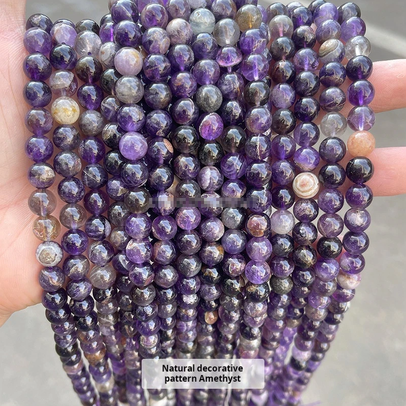 High quality Amethyst beads Crystal round beads jewelry making natural real stone accessories products in stock wholesale