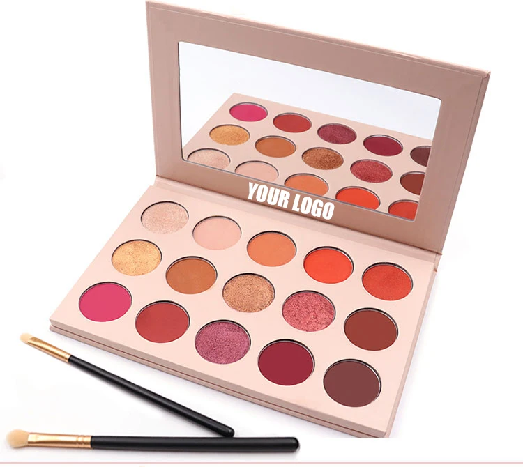 Wholesale Empty Eyeshadow Palette Private Label Customized Waterproof High Pigmented Eyeshadow Makeup Plate