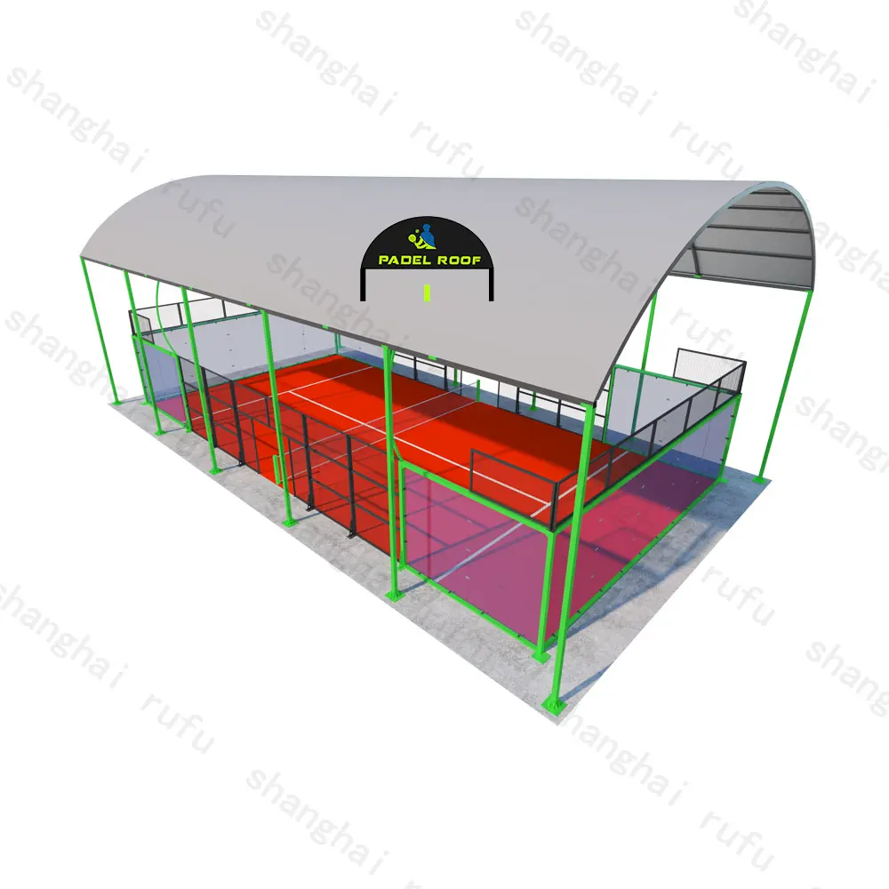 Padel Court Лидер продаж панорамный Теннисный корт Canchas De с полностью автоматической крышей