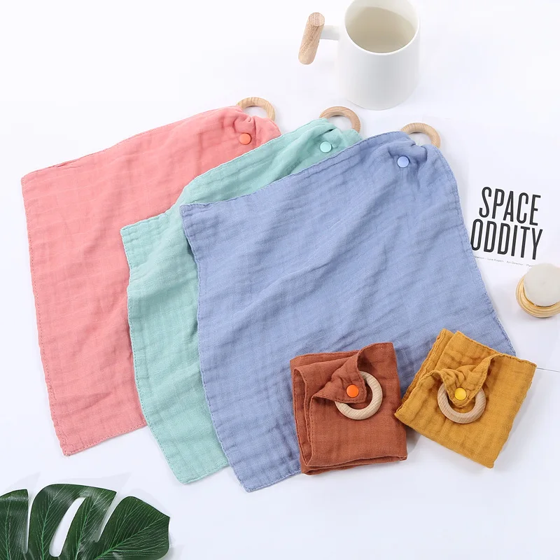 Newborn Organic Cotton Security Blanket Sleeping Comforter Amazon Hot Sale Baby Muslin Bamboo Cotton Blanket Gift for 0-12 Month