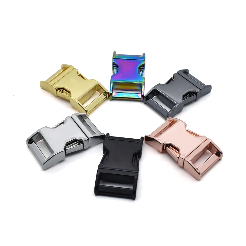 Wholesale Dog Collar Hardware Accessories  Adjustable Buckles  Metal Side Quick Release Metal Buckle
