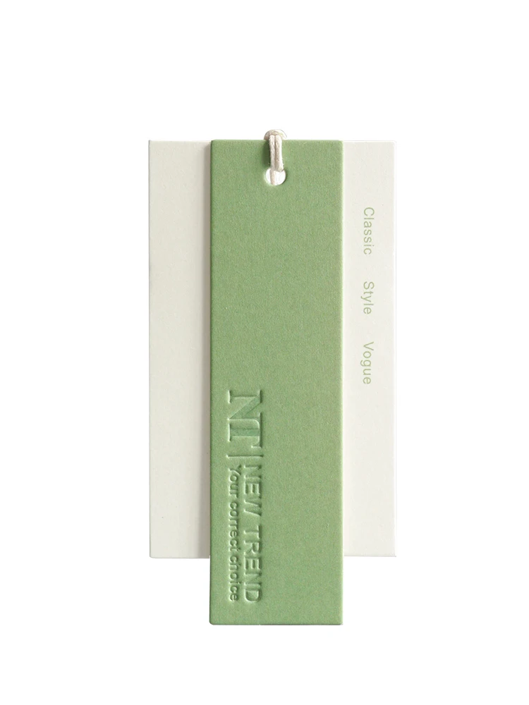 custom hang paper tag Labels price tags for clothes garment Clothing hang Tags  Luxury Factory wholesale Recyclable biodegradabl