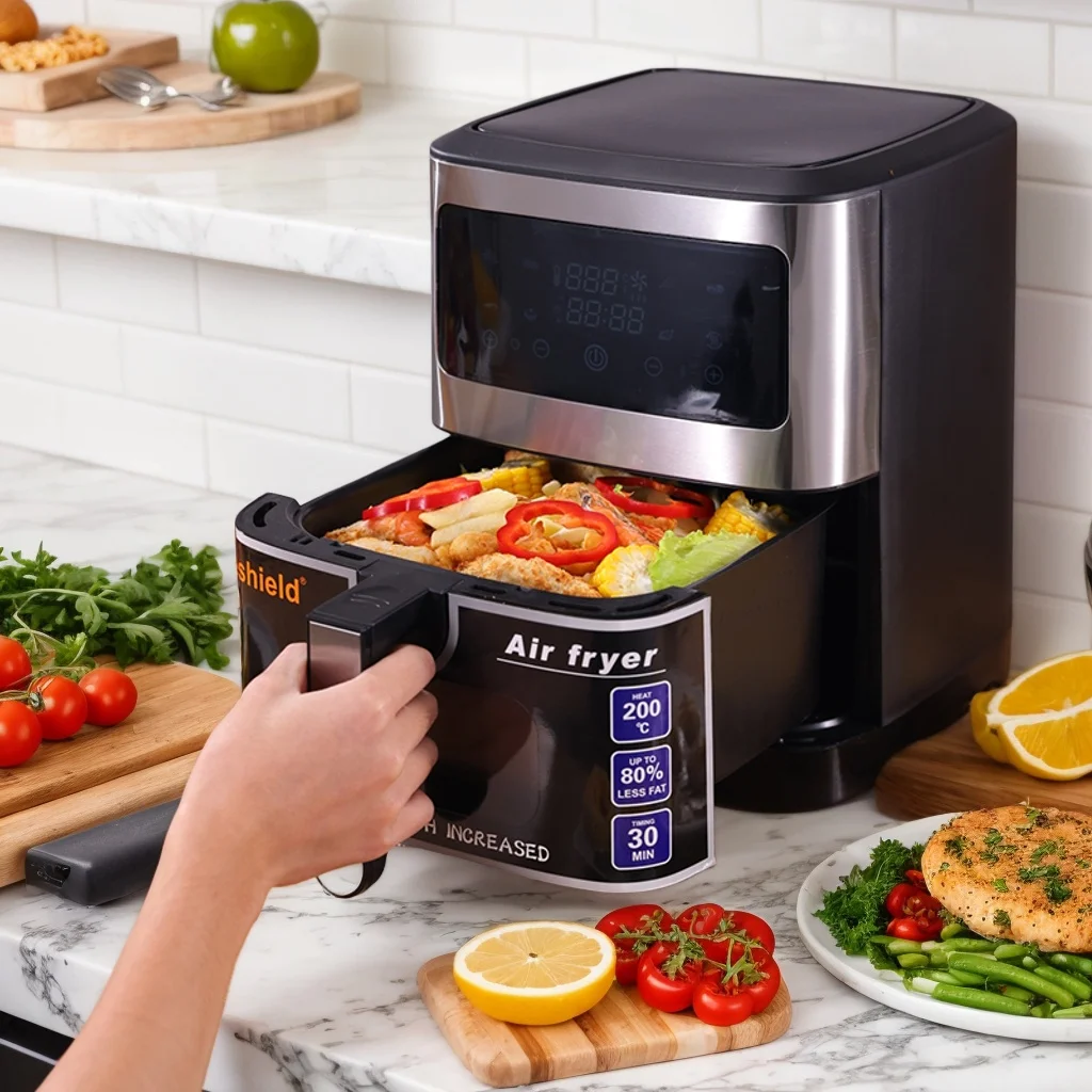 Nirva  ZX08 New 6.5L Fashion Electric Oven Air Fryer Electric Digital Air Fryer Oven Smart Kitchen Appliances Oil Free Fryer