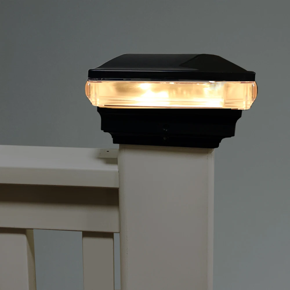 low voltage lights of Black outdoor vinyl fence plastic decorative  landscape Electric 12V  LED outdoor waterproof