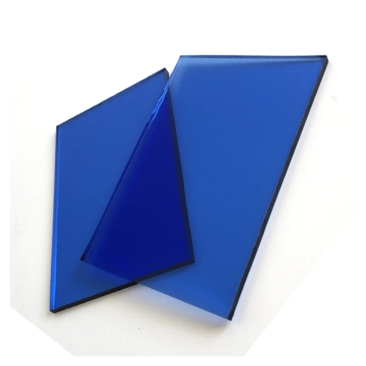 4mm 5mm 6mm 8mm 10mm Dark Blue Plate Glass Sheet colored glass