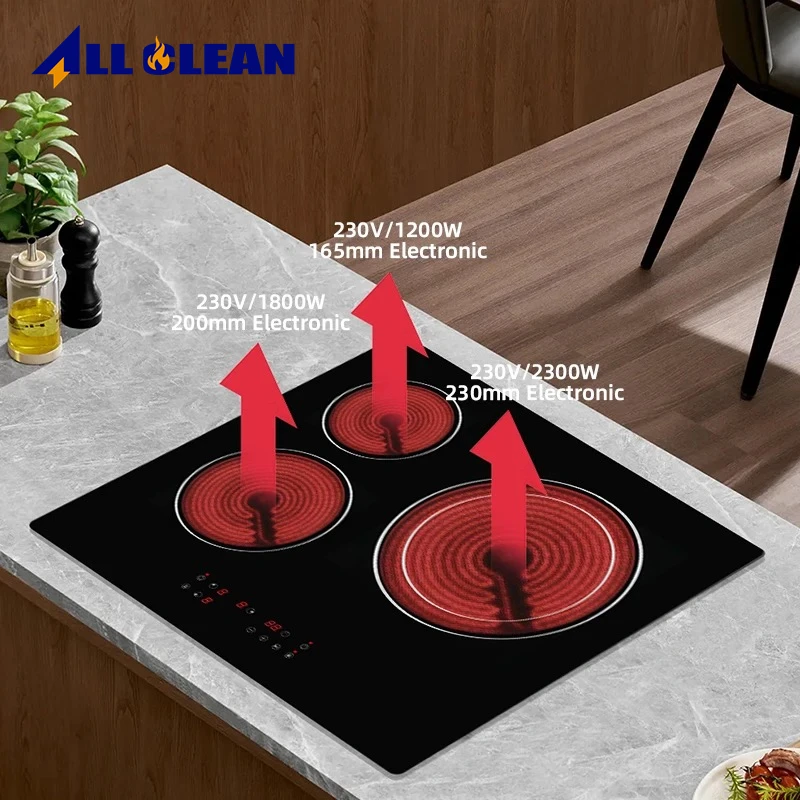 Powerful Cooling Fans Flexible Cooking Zoom Class a Crystal Panel Fast Heating Boiling Induction Stove Electric Infrared Stove