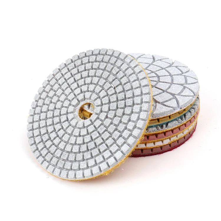 In Stock rubber diamond polishing pad backer resin polishing pads 4 inch