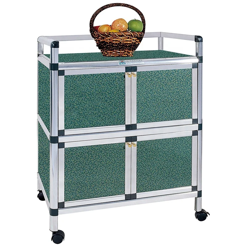 Space Saver Modern Microwave Oven Stand Home Free Standing Kitchen Storage Cabinets Movable Kitchen Cabinets