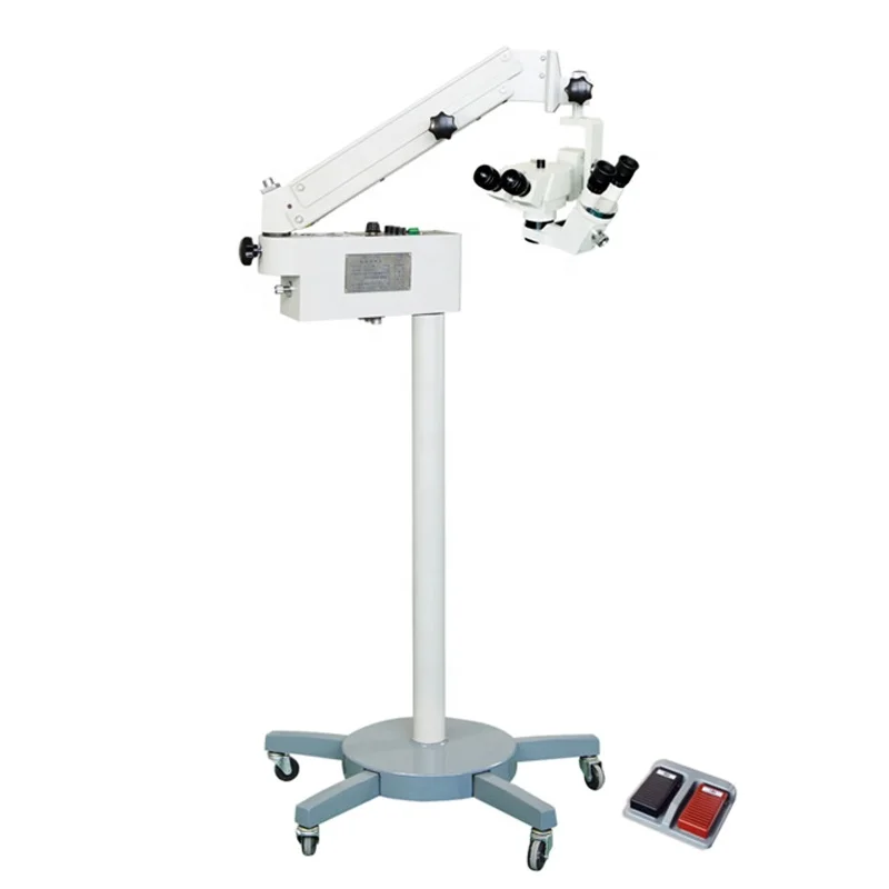 JXT-X-4 Neurosurgery Operation Ophthalmic Eye Surgery Microscope with Assistant Lens & Foot Pulley Control for Surgical Teaching