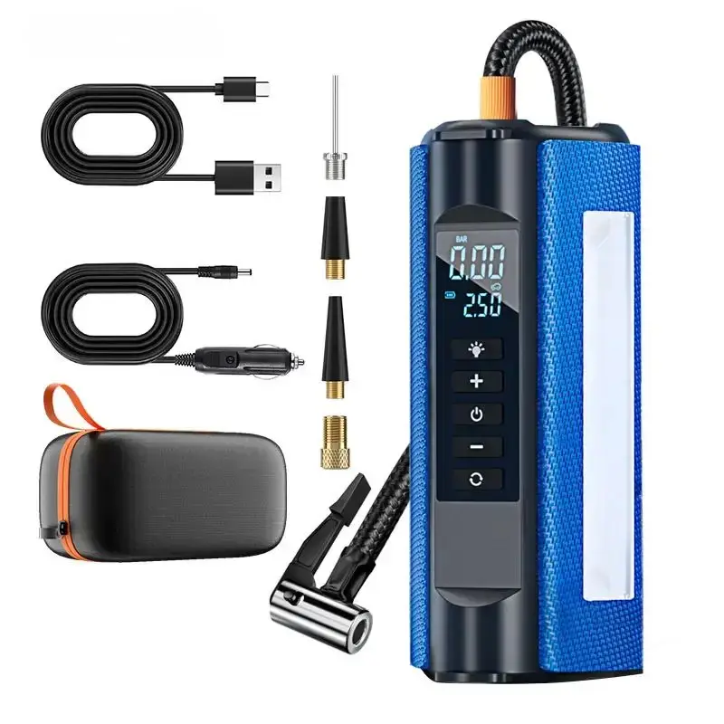 Многофункциональное пусковое устройство 4 в 1 с цифровым экраном Monitor-12V давления шинах прожектором до 7 5 л