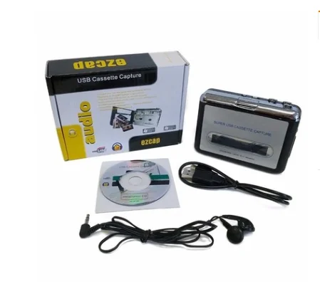 
Плеер для оцифровки кассет с выходом USB рекордер радио плеер, клейкие ленты к ПК супер портативный USB Cassette-to-MP3 конвертер лента для MP3 