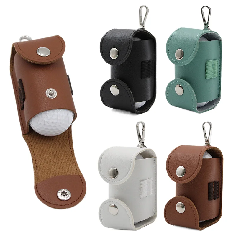 zhuoyue 4-color golf ball small waist pack 2 bags leather storage