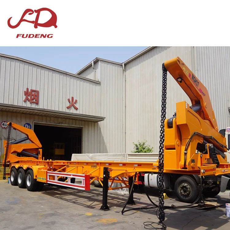 Hot Sale China Fudeng  20 Ft 40 Ft Side Loader Trailer 40T Container Transport Side Lifter Truck for Sale