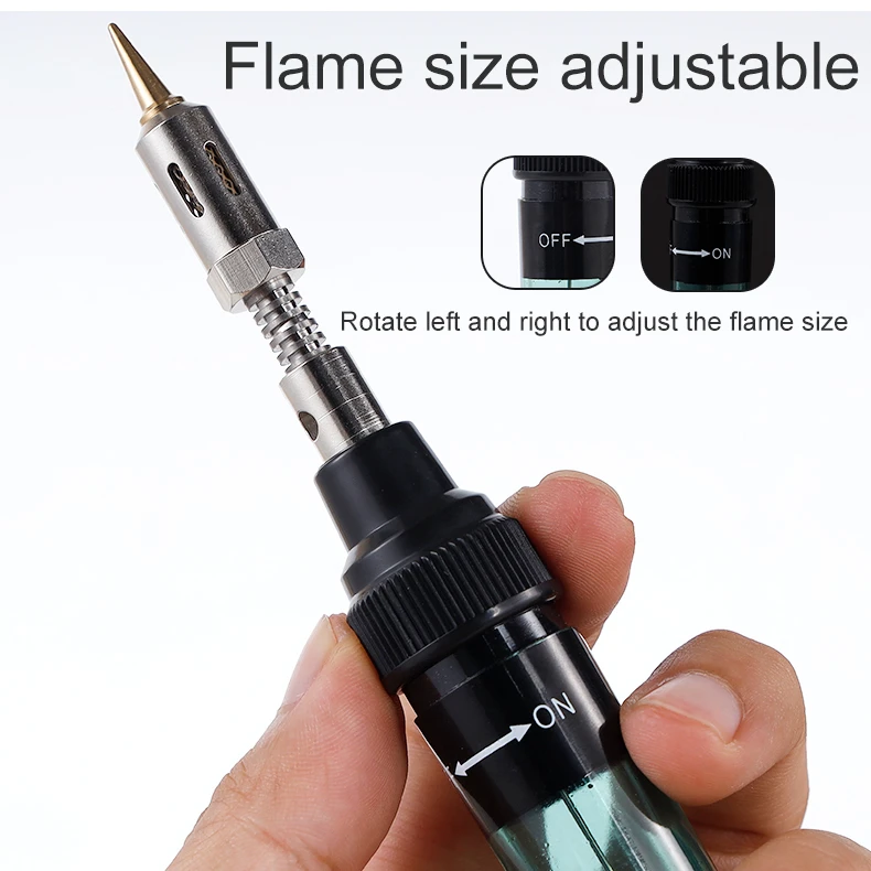 GF-LTT Hot sale household portable cordless mini pen type butane gas soldering iron refill set