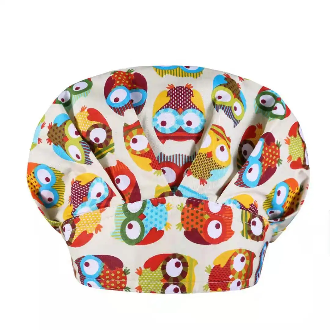 Operating room doctors and nurses dental surgery clinic cotton woven puffy caps