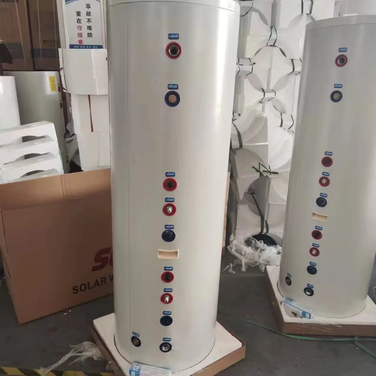 jinbang Heating buffer tank with heat exchanger Solar hot water tank Pressurized solar water heater water tank