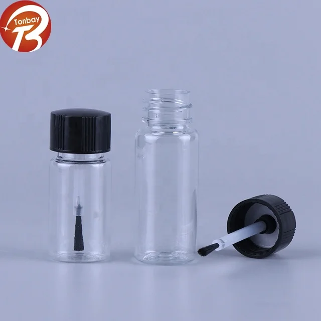 5ml to 100ml PET Plastic Bottle with Brush Cap for Nail Gel Shampoo Lotion and Skin Care Packaging Seal Type